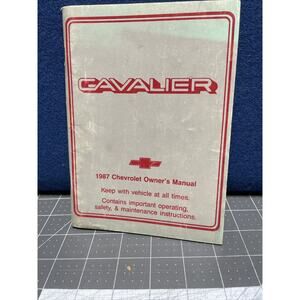 1987 CHEVROLET CAVALIER OWNERS OPERATORS DRIVERS GUIDE MANUAL BOOK GLOVEBOX‎